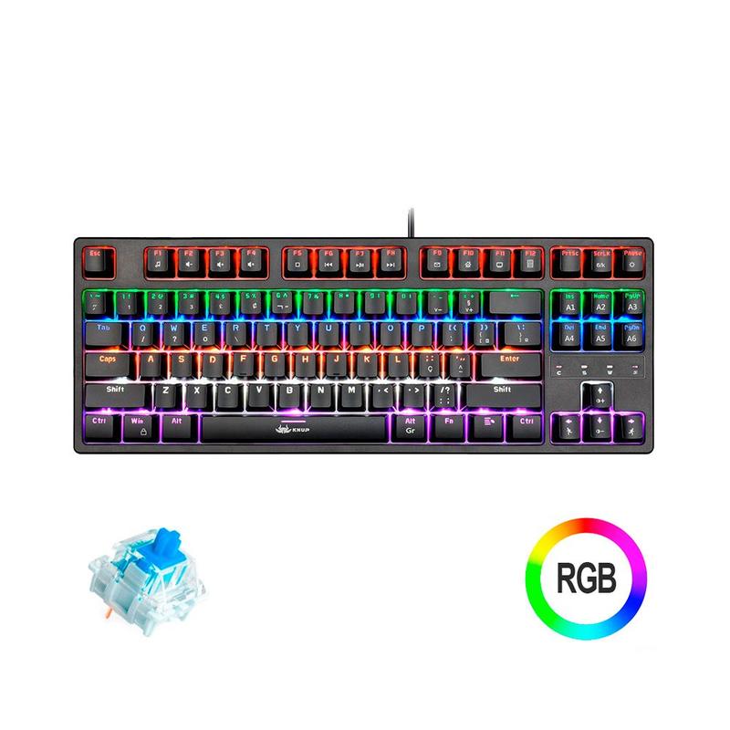 TRIO メイン ノブ KB-1 ツマミ Teclado Mecânico Gamer RGB TKL 80% Multimidia Knup KP-TE107